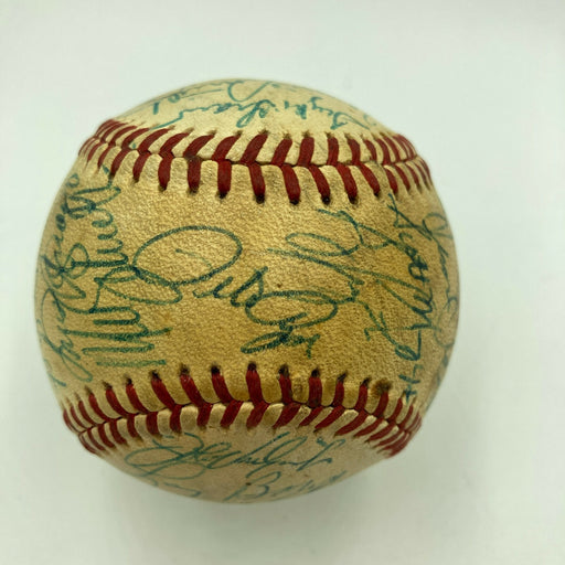 1980 Philadelphia Phillies World Series Champs Team Signed Game Baseball JSA
