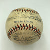 Babe Ruth Single Signed 1928 American League Baseball JSA COA