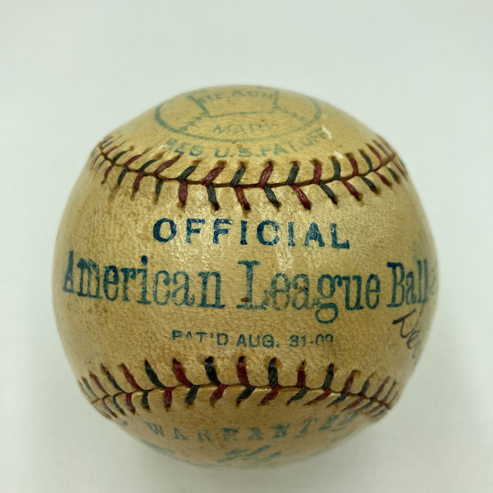 Babe Ruth Ty Cobb Walter Johnson Tris Speaker George Sisler Signed Baseball JSA
