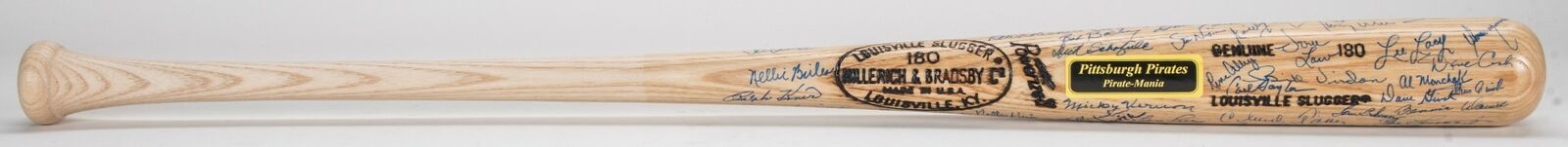 Pittsburgh Pirates Hall Of Fame & Legends Signed Bat 50 Sigs! With Beckett COA
