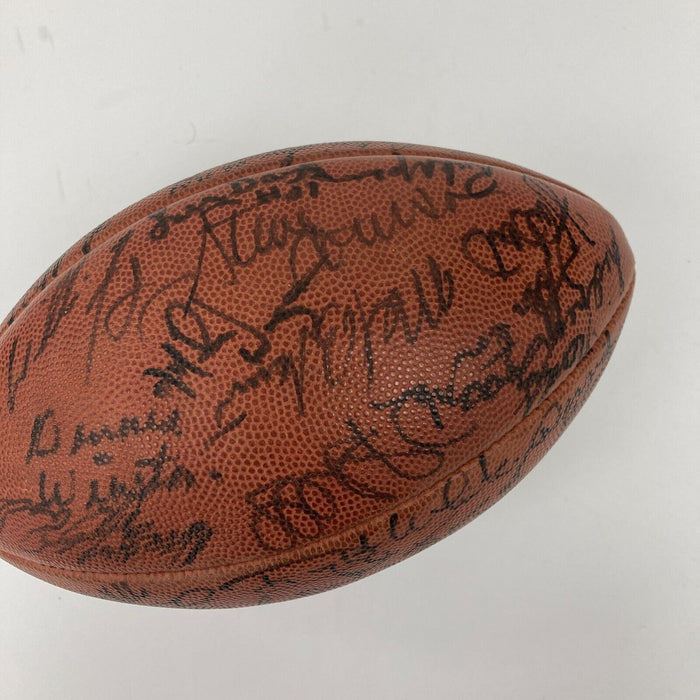 1979 Pittsburgh Steelers Super Bowl Champs Team Signed Game Used Football JSA