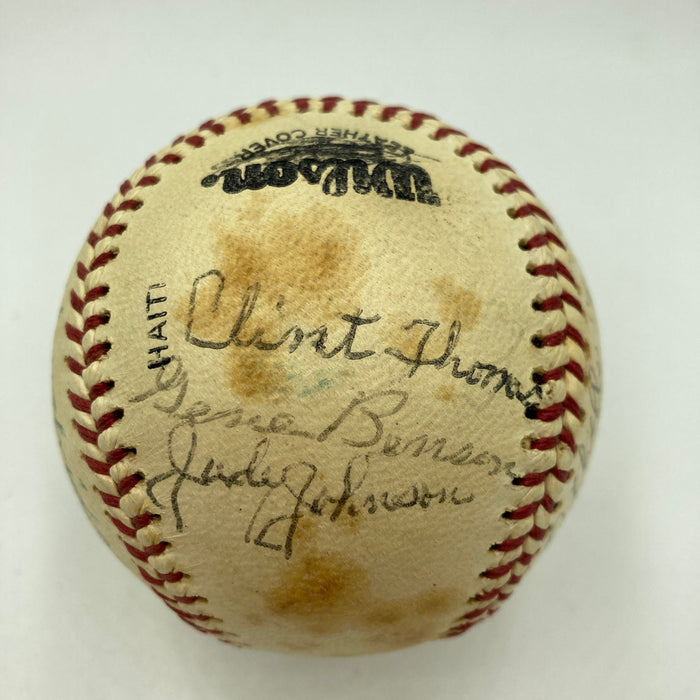 Rare 1980 Negro League Reunion HOF Multi Signed Baseball JSA COA