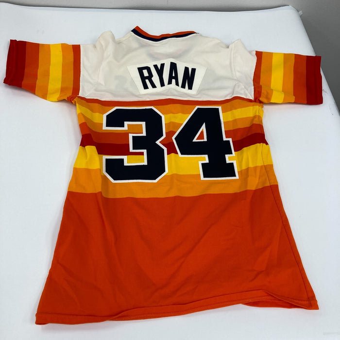 Nolan Ryan Signed 1970's Sand-Knit Houston Astros Vintage Jersey JSA COA