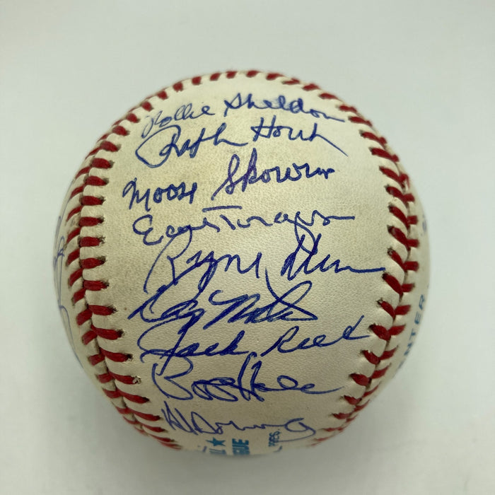 1961 New York Yankees World Series Champs Team Signed Baseball Mickey Mantle JSA
