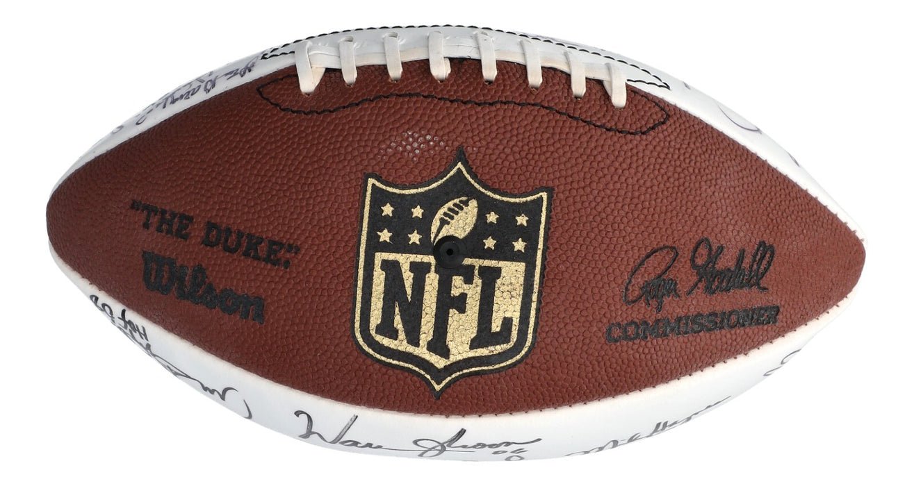 2008 Hall Of Fame Induction Multi Signed NFL Football 34 Sigs Beckett COA