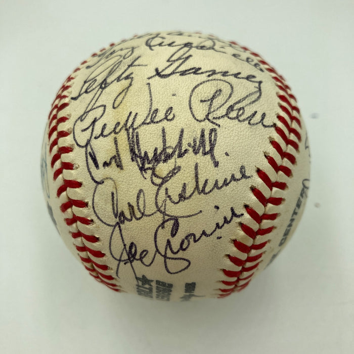 Roger Maris Sandy Koufax Mays Aaron Hall Of Fame Multi Signed Baseball JSA COA