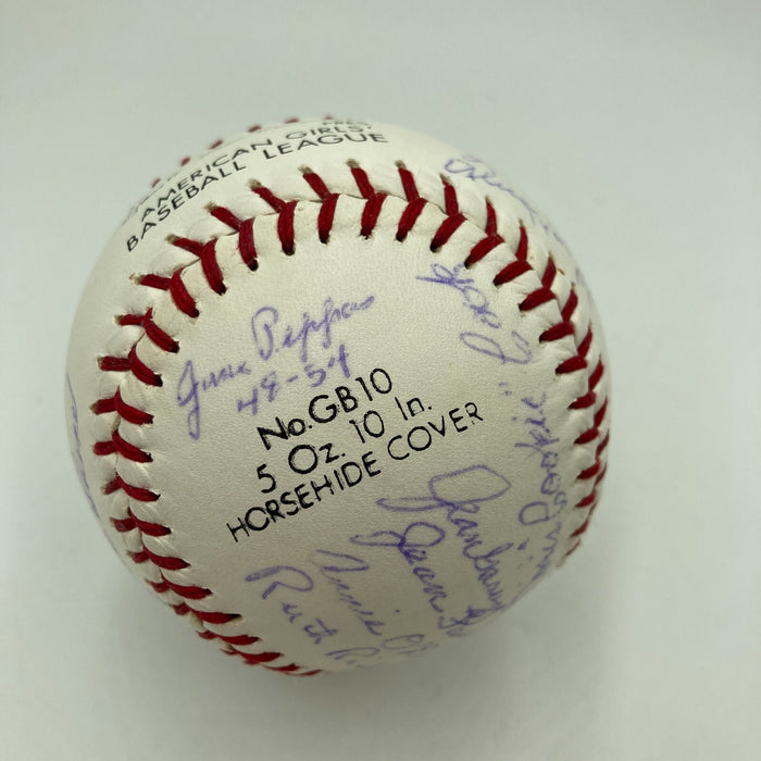 Rare A League Of Their Own AAGPBL  Multi Signed Baseball 23 Signatures