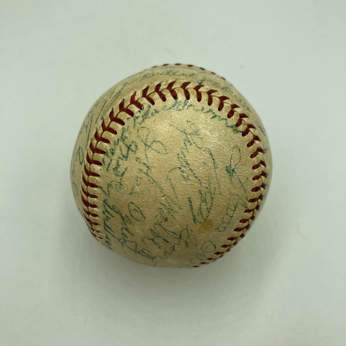 Cy Young Ed Walsh Lefty Grove Mickey Cochrane HOF Multi Signed Baseball JSA COA