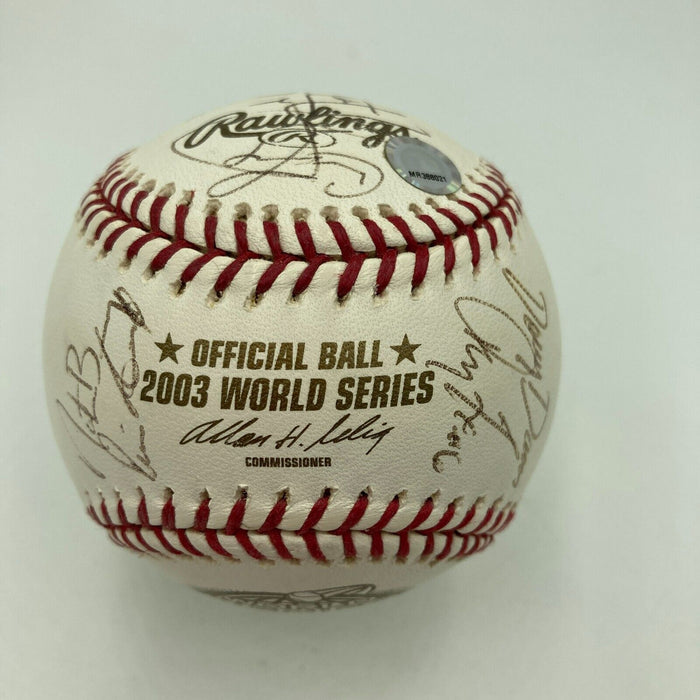 2003 Florida Marlins World Series Champs Team Signed W.S. Baseball MLB Hologram