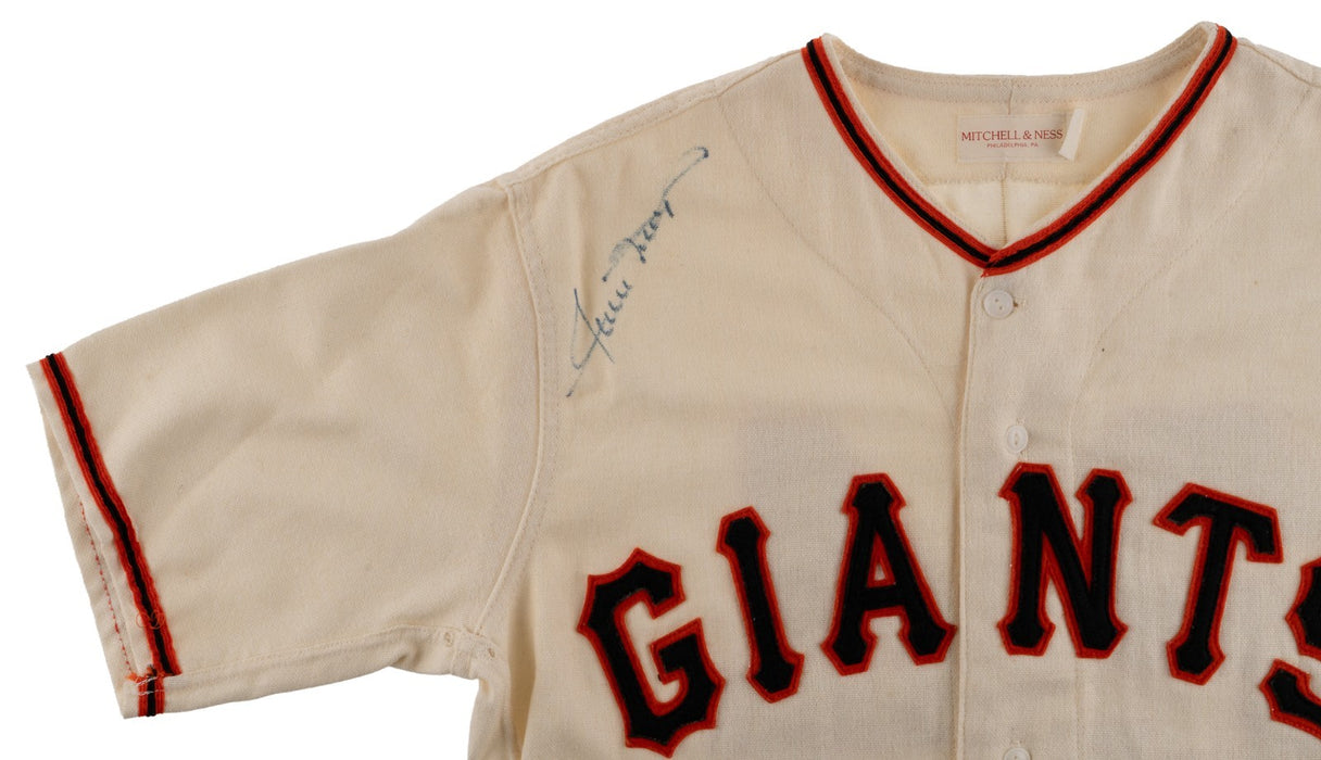 Willie Mays Signed 1951 New York Giants Mitchell & Ness Jersey JSA COA