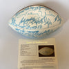 Johnny Unitas Walter Payton Bart Starr HOF Legends Signed Football 45 Sigs JSA