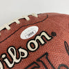 Miami Dolphins HOF Legends Signed Football Don Shula Larry Csonka JSA COA