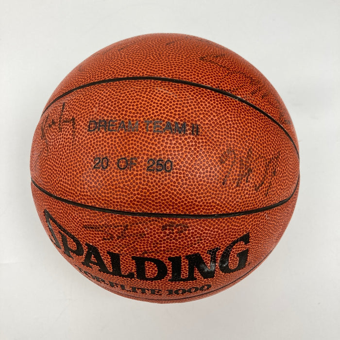 1994 Dream Team II Olympics Team USA Signed Spalding Basketball PSA DNA COA