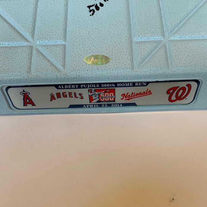 Beautiful Albert Pujols 500th Home Run Signed Full Size Base With Steiner COA