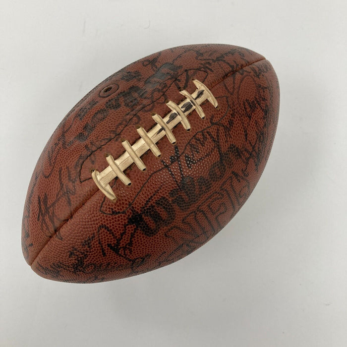 1979 Pittsburgh Steelers Super Bowl Champs Team Signed Game Used Football JSA