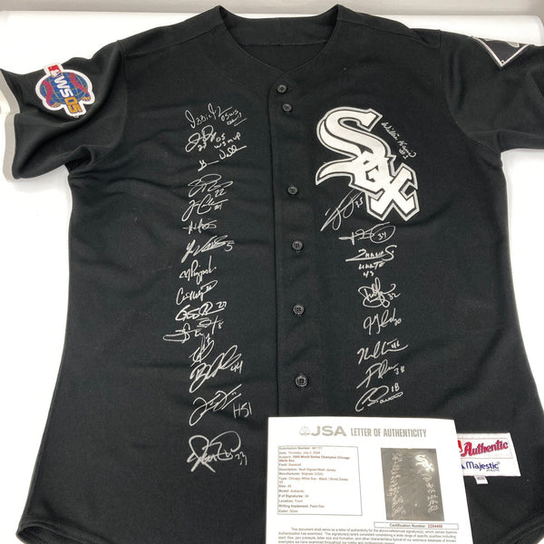 2005 Chicago White Sox World Series Champs Team Signed Authentic Jersey JSA COA