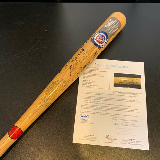 1968 Detroit Tigers World Series Champs Team Signed Bat With JSA COA
