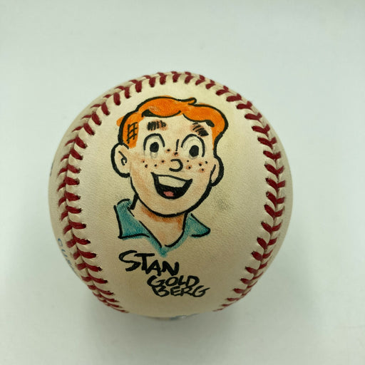 Cartoonist Signed Baseball Stan Goldberg Hank Ketcham Will Eisner Reg Smythe JSA
