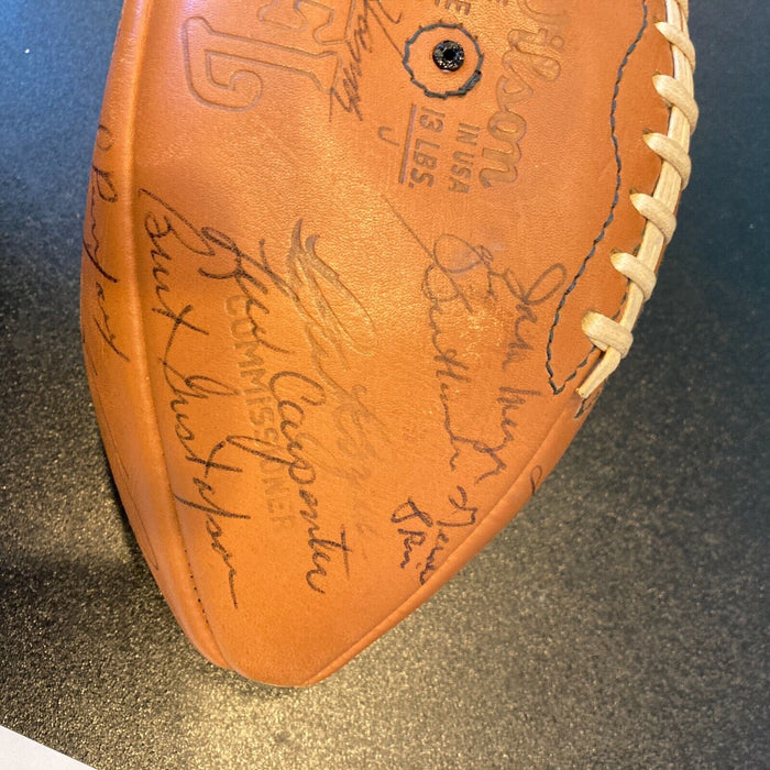 1977 Green Bay Packers Team Signed NFL Football 51 Sigs With Bart Starr JSA COA