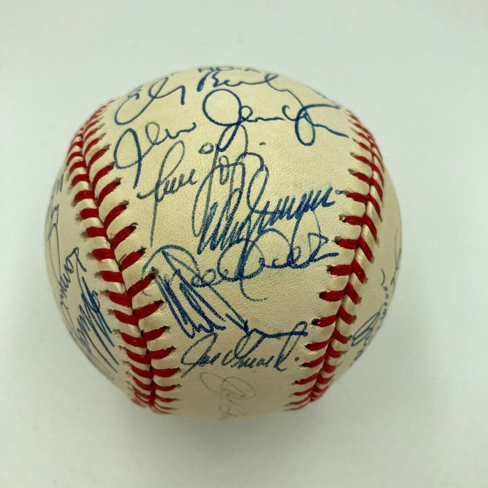 1999 NY Yankees World Series Champs Team Signed Baseball Derek Jeter JSA COA
