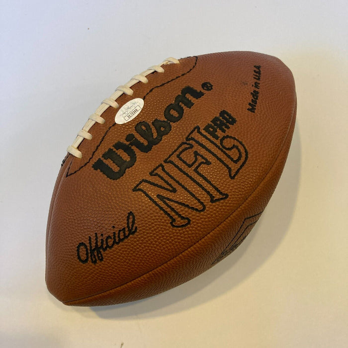 Michael Irvin Signed Autographed Official NFL Wilson Football JSA COA