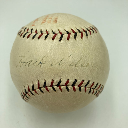 Hack Wilson Single Signed 1932 Official National League Baseball JSA COA