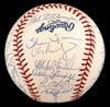 2001 New York Yankees AL Champs Team Signed Baseball 30 Sigs Derek Jeter PSA DNA