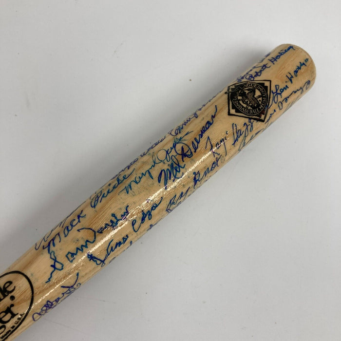 Negro League Legends Multi Signed Mini Baseball Bat 65 Signatures JSA COA