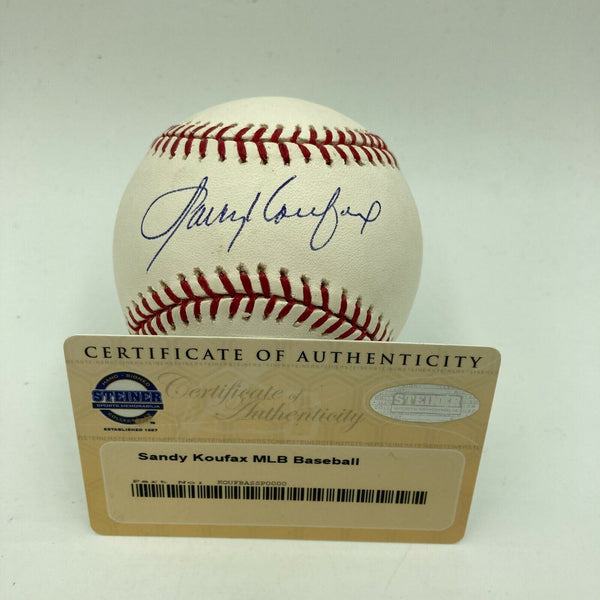 Sandy Koufax Signed Autographed Official Major League Baseball With Steiner COA