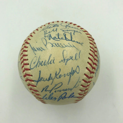 Beautiful 1964 Los Angeles Dodgers Team Signed Baseball Sandy Koufax JSA COA