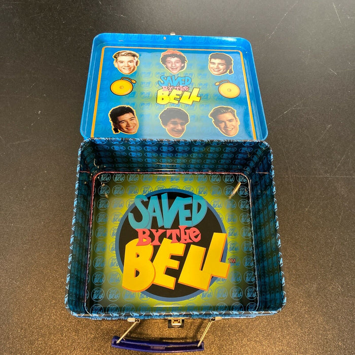 Save By The Bell Cast Signed Lunchbox Dustin Diamond Berkley Haskins Lopez JSA