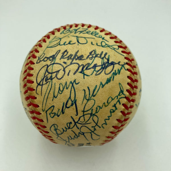 Joe Dimaggio Sandy Koufax Hall Of Fame Multi Signed Baseball 26 Sigs JSA