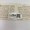 Ron Santo Signed 1976 Chicago Cubs Full Ticket JSA COA