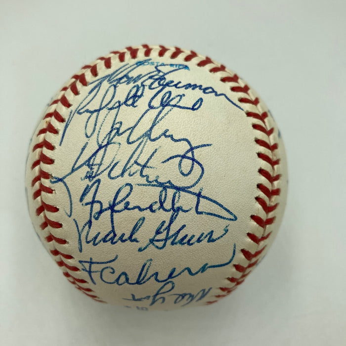 1991 Atlanta Braves NL Champs Team Signed World Series Baseball 31 Sigs JSA COA