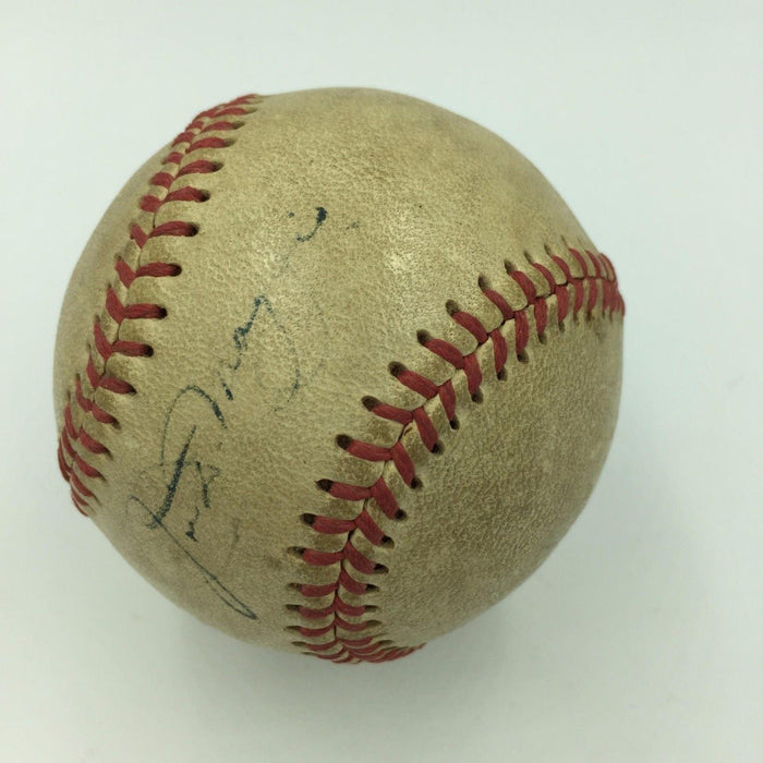 Rare 1944 Joe Dimaggio Playing Days Signed Pacific Coast League Baseball JSA