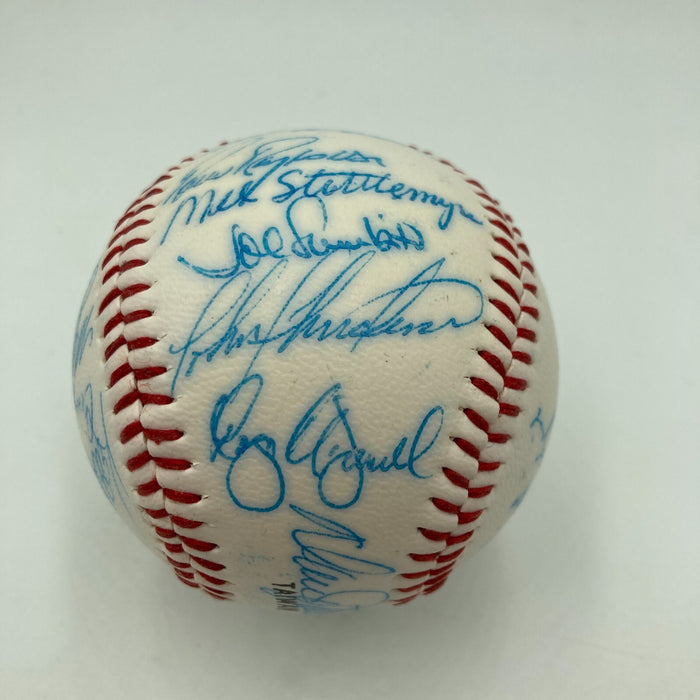 1985 - 1986 New York Mets Team Signed Baseball 28 Sigs With Gary Carter