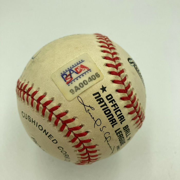 1980 Philadelphia Phillies World Series Champs Multi Signed Baseball PSA DNA