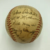Phil Rizzuto 1940 Kansas City Blues Rookie Minor League Team Signed Baseball JSA