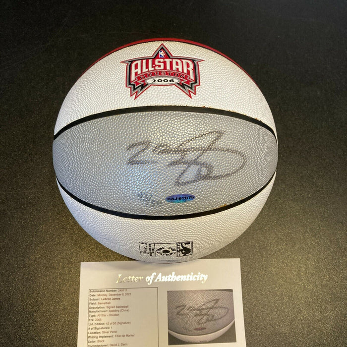 Lebron James Signed 2006 All Star Game Basketball #43/50 UDA Holo & JSA COA