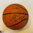 1997-98 Houston Rockets Team Signed Basketball Olajuwon Charles Barkley JSA