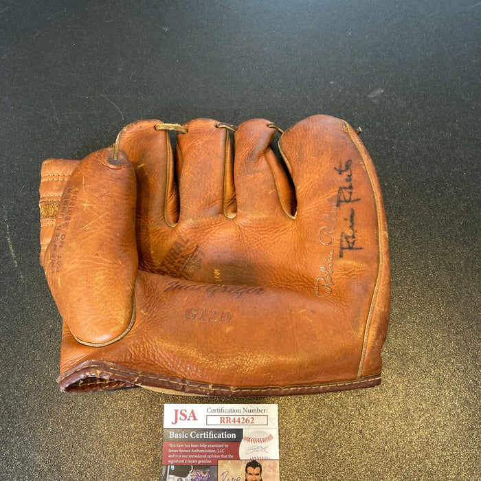 Robin Roberts Signed Autographed 1950's Game Model Baseball Glove With JSA COA