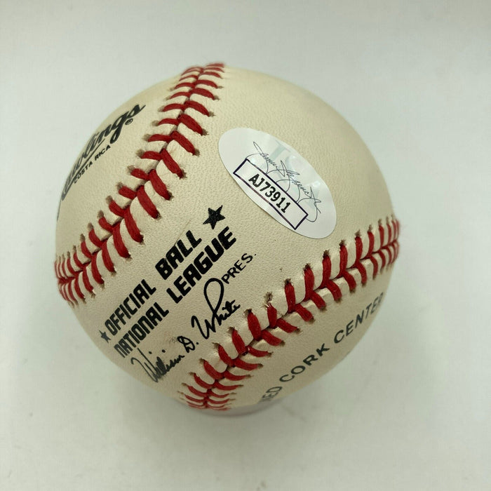 Nice Stan Musial Signed Official National League Baseball JSA COA