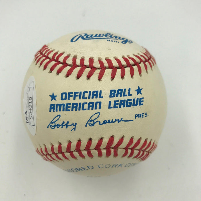 RARE Luke Appling Lucius Benjamin Full Name Signed American League Baseball JSA