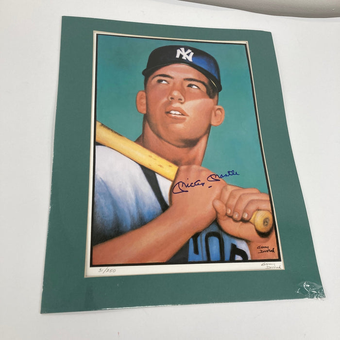 Mickey Mantle Signed 1952 Topps Gerry Dvorak 11x17 Print Photo JSA COA