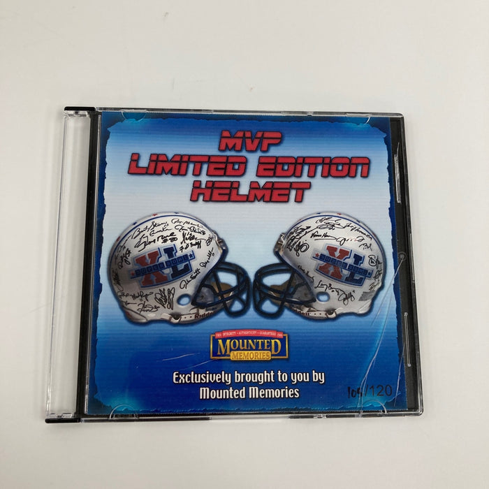 Beautiful Super Bowl MVP's Signed Helmet 40 Sigs With Tom Brady JSA COA
