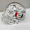 1998 Miami Hurricane Team Signed Game Issued Helmet 41 Sigs PSA DNA COA