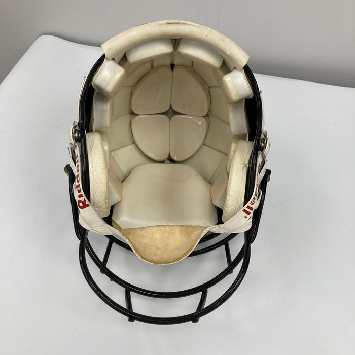 1995 Atlanta Falcons Team Signed Eric Metcalf Game Used Helmet JSA COA