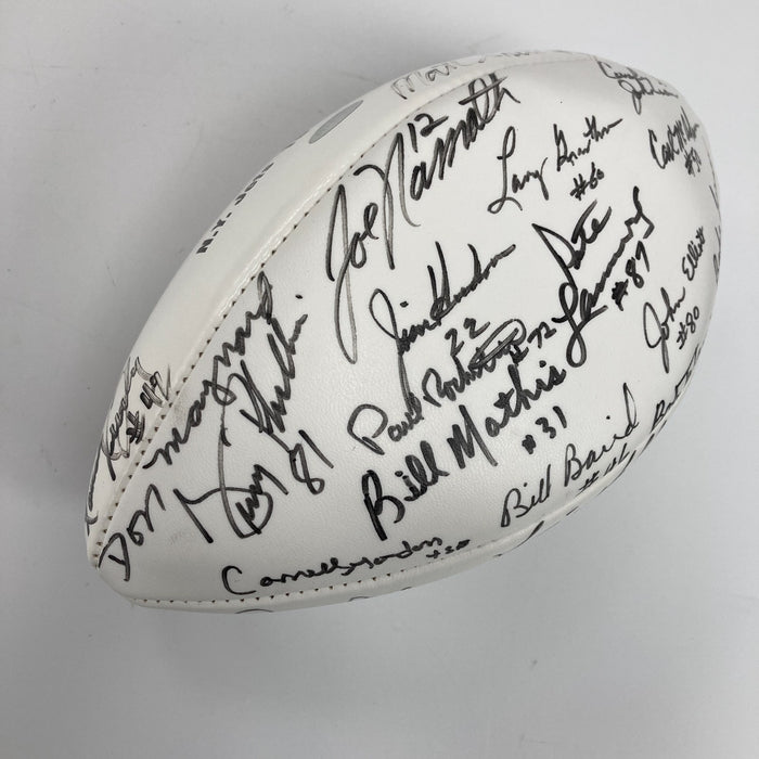 1968 New York Jets Super Bowl Champs Team Signed Wilson Football