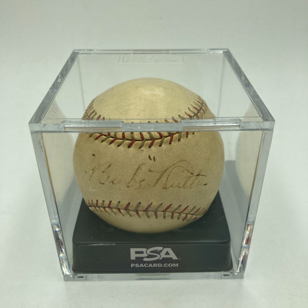 Babe Ruth Single Signed 1920's Baseball PSA DNA COA
