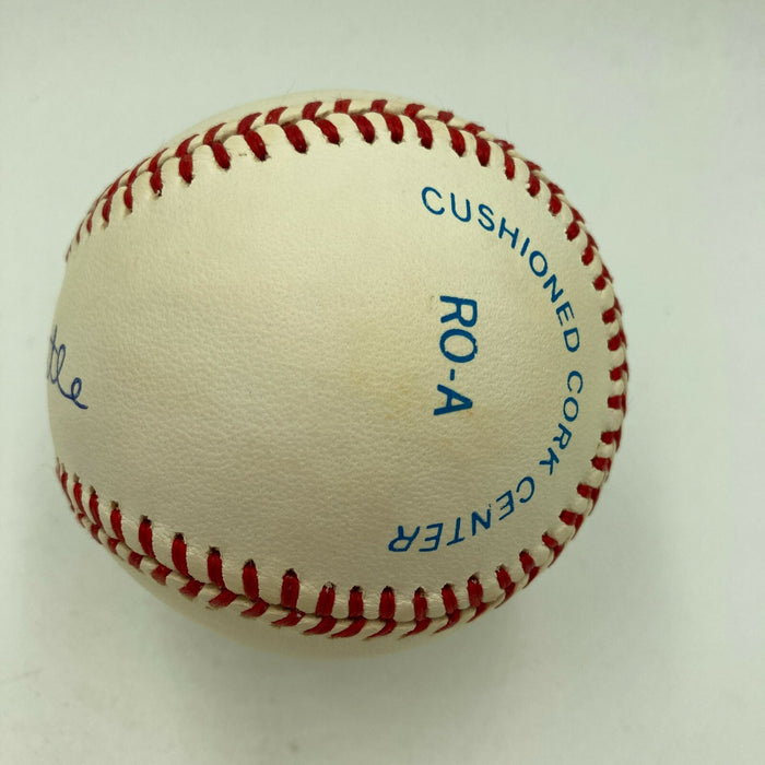 Beautiful Mickey Mantle Signed American League Baseball PSA DNA Graded MINT 9